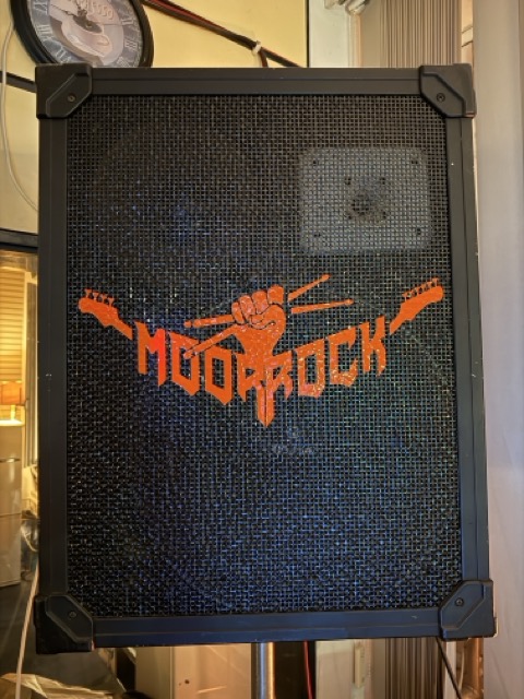 Moorrock live auf der Bühne